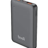 BUDI 10000mAh PD+DUAL QC3.0 22.5W QUICK CHARGE POWER BANK – PB091B