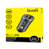 BUDI - CAR CHARGER WITH USB-C CABLE PD20W ALMUNIUM SHELL - CC068TB1